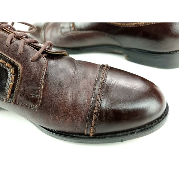 JOHNSTON & MURPHY PANTERA SIZE 8.5 M BROWN CAP TOE main image 4